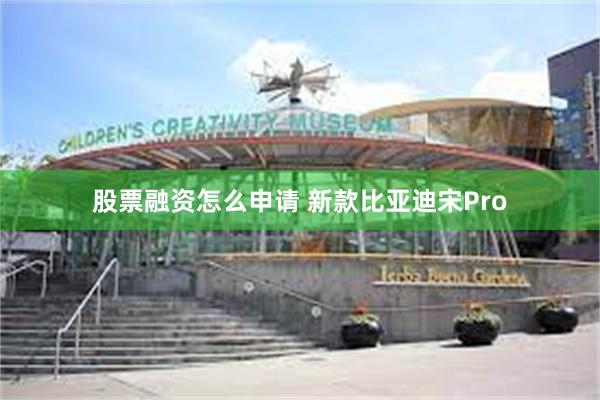股票融资怎么申请 新款比亚迪宋Pro